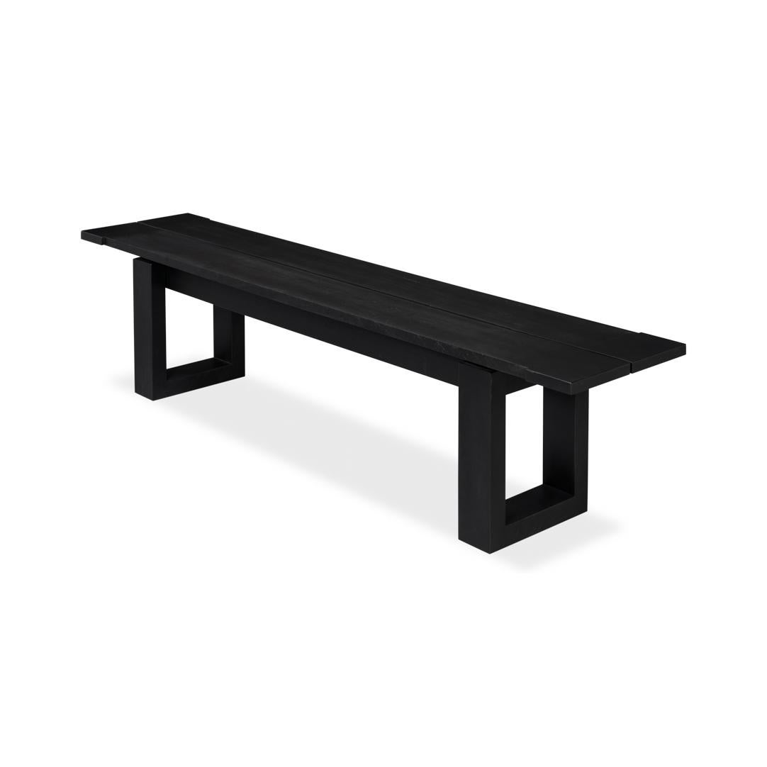 Modern Black Bench (Minimalistisch) im Angebot