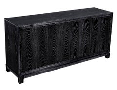 Modern Black Cerused Oak Sideboard Buffet