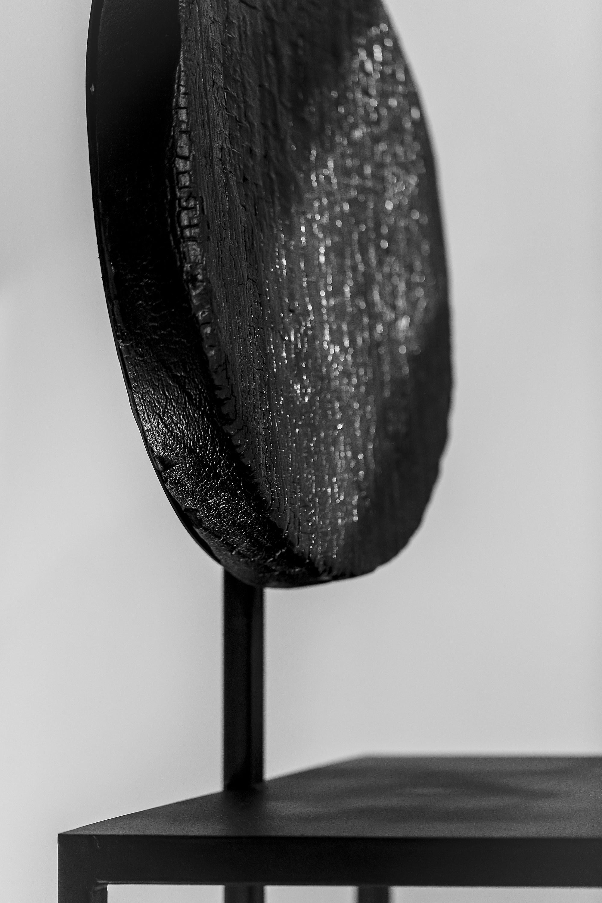 Chaise moderne noire de Dario Cipelletti pour NOBE Pendolo Pantelleria en bois d'acier Neuf - En vente à piacenza, IT