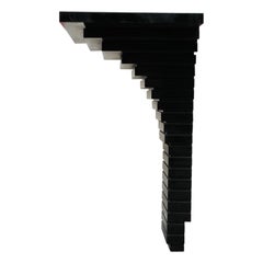 Modern Black Deco / Postmodern Layered or Stacked Entry Way Console Table