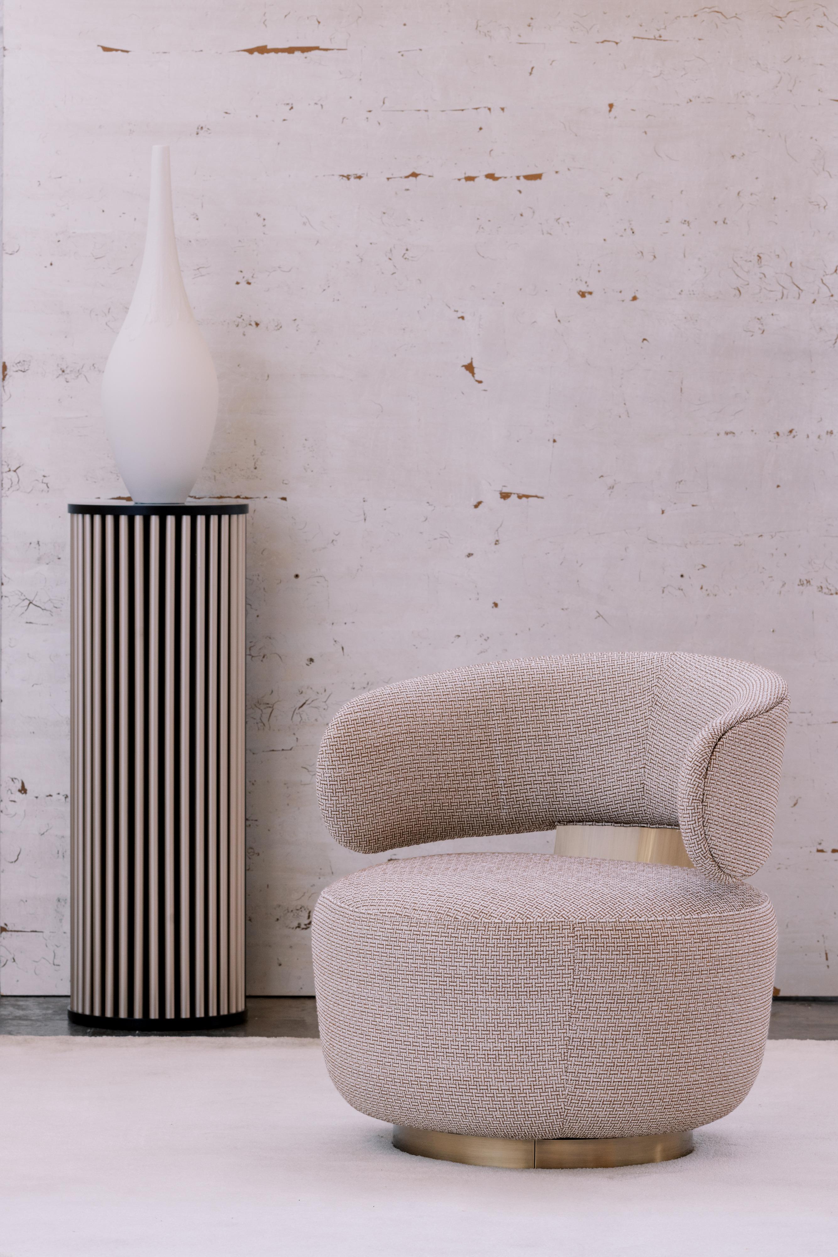 Columna Escultura Pedestal Flauta Negra Moderna Hecha a Mano en Portugal by Greenapple en venta 2