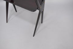 Modern Black Lacquer Occasional Table