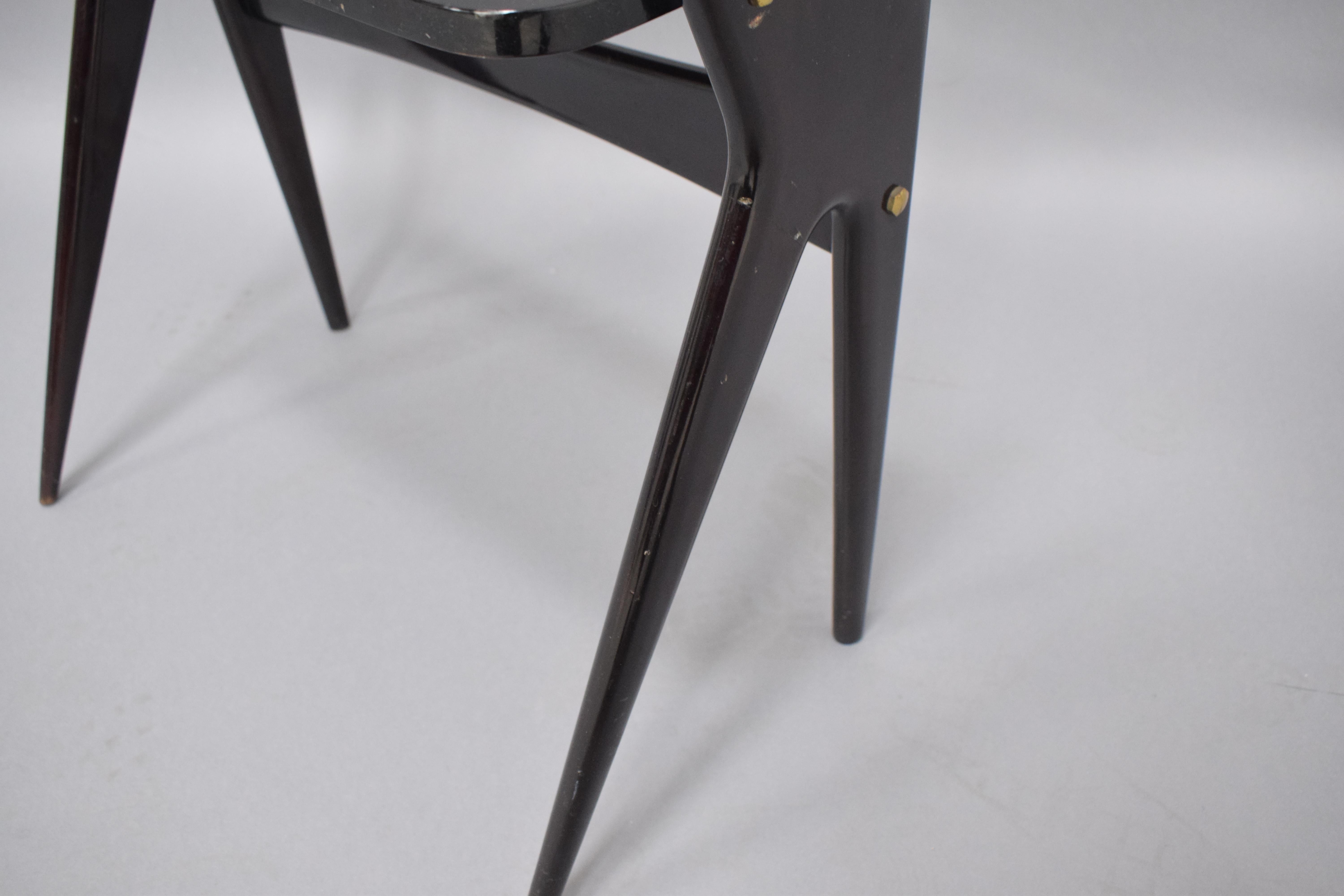 Unknown Modern Black Lacquer Occasional Table For Sale