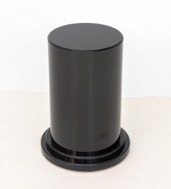 Modern Black Lacquered Pedestal