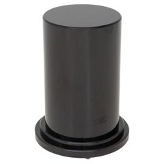 Modern Black Lacquered Pedestal