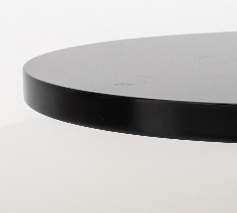 Modern Black Lacquered Wood Accent Table For Sale at 1stDibs