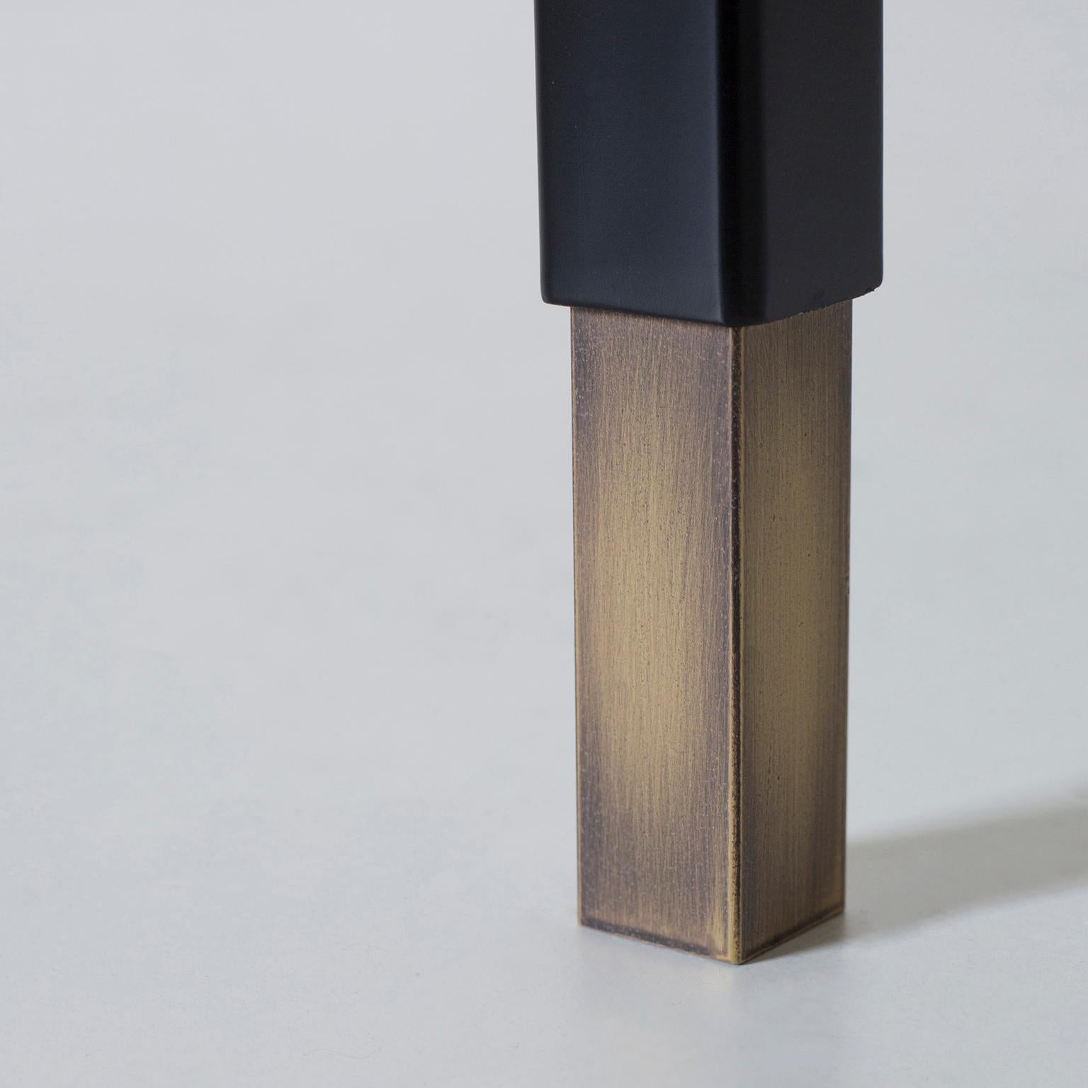 The Moderns Lage Bookcase, Brass Walnut, Handmade in Portugal by Greenapple en vente 5