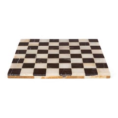 Modern Black Marble and Onyx Chessboard
