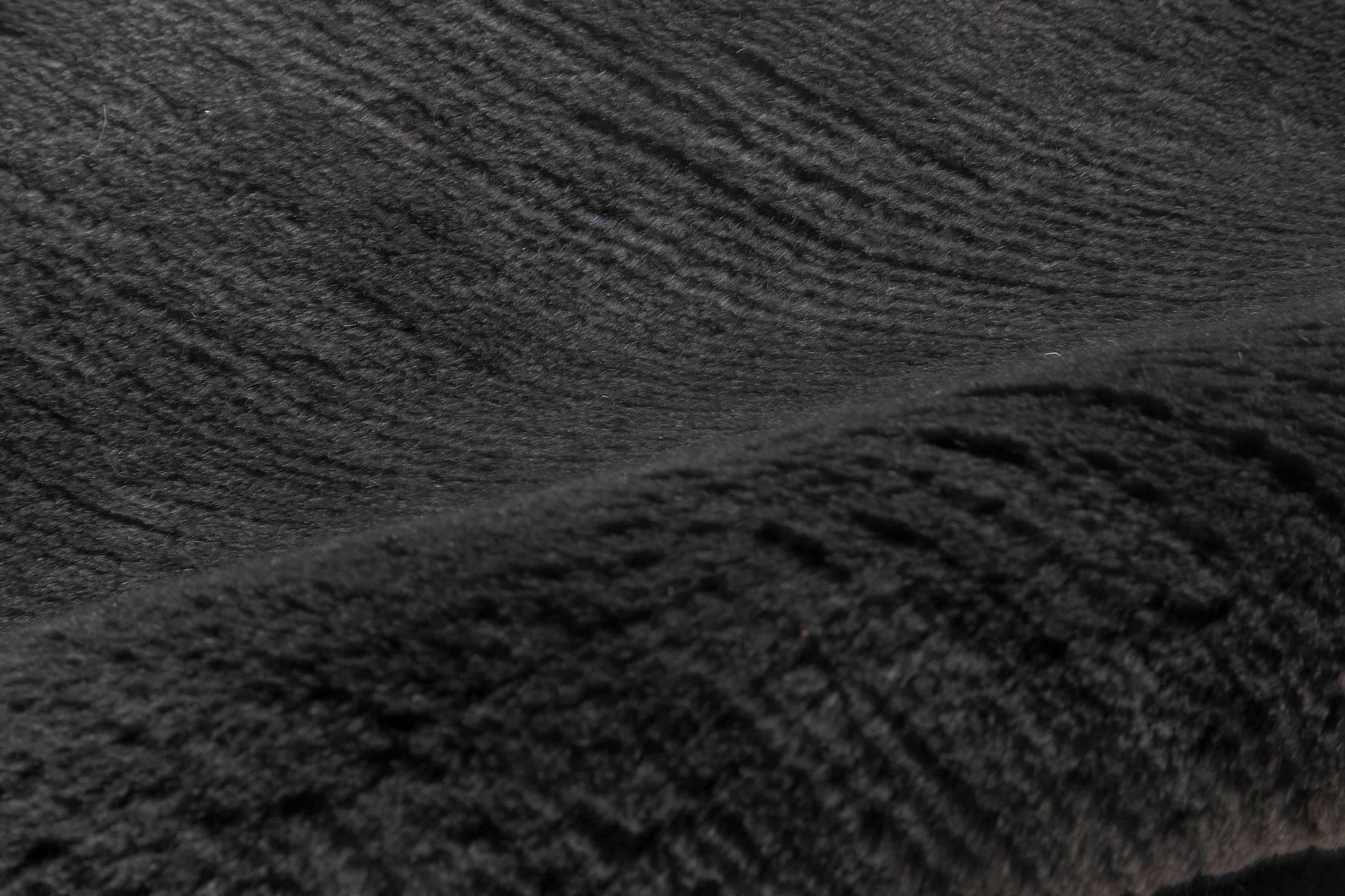 Modern black mohair rug by Doris Leslie Blau.
Size: 4.7