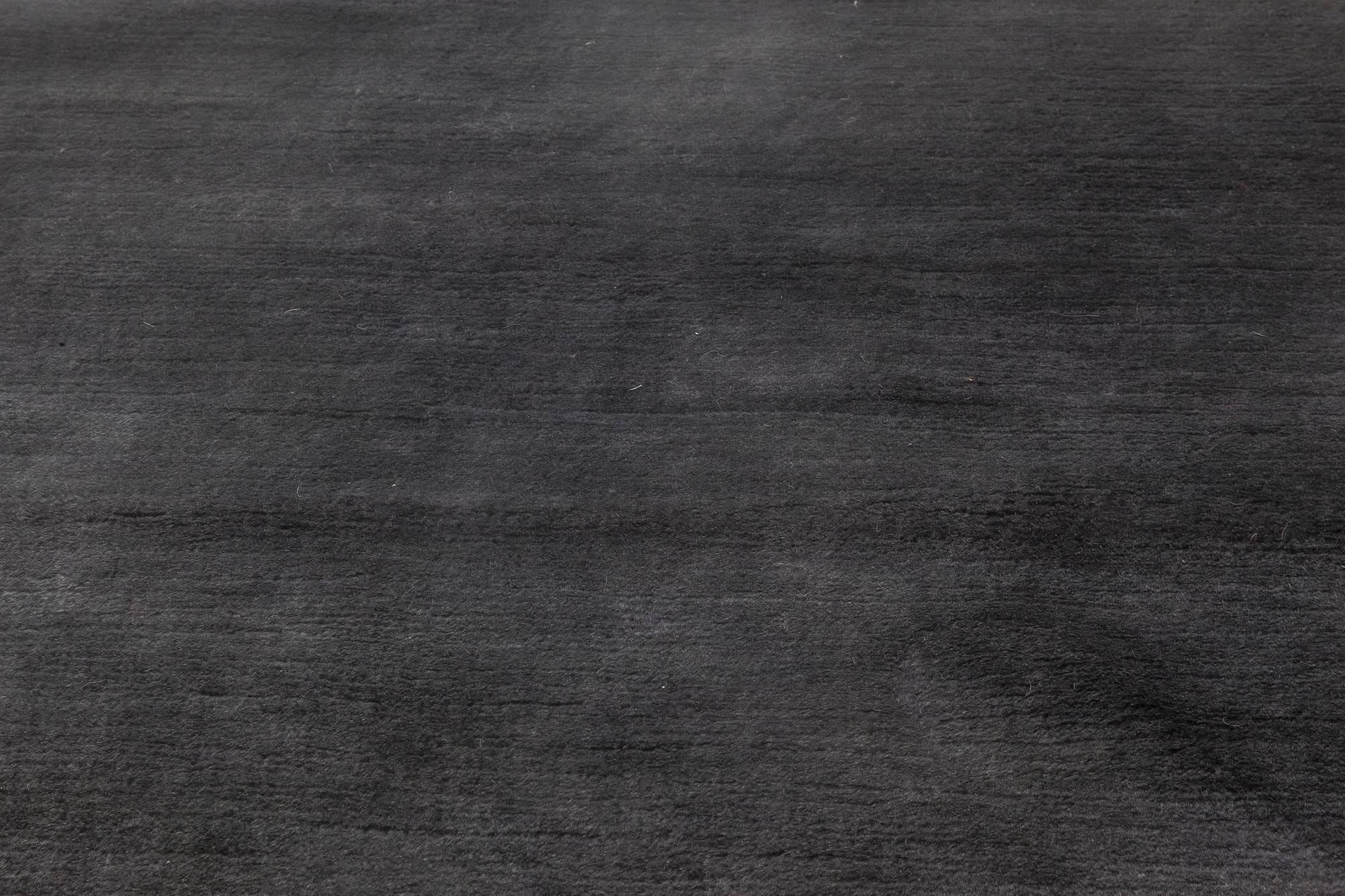 Moderne Modern Black Mohair Rug by Doris Leslie Blau en vente