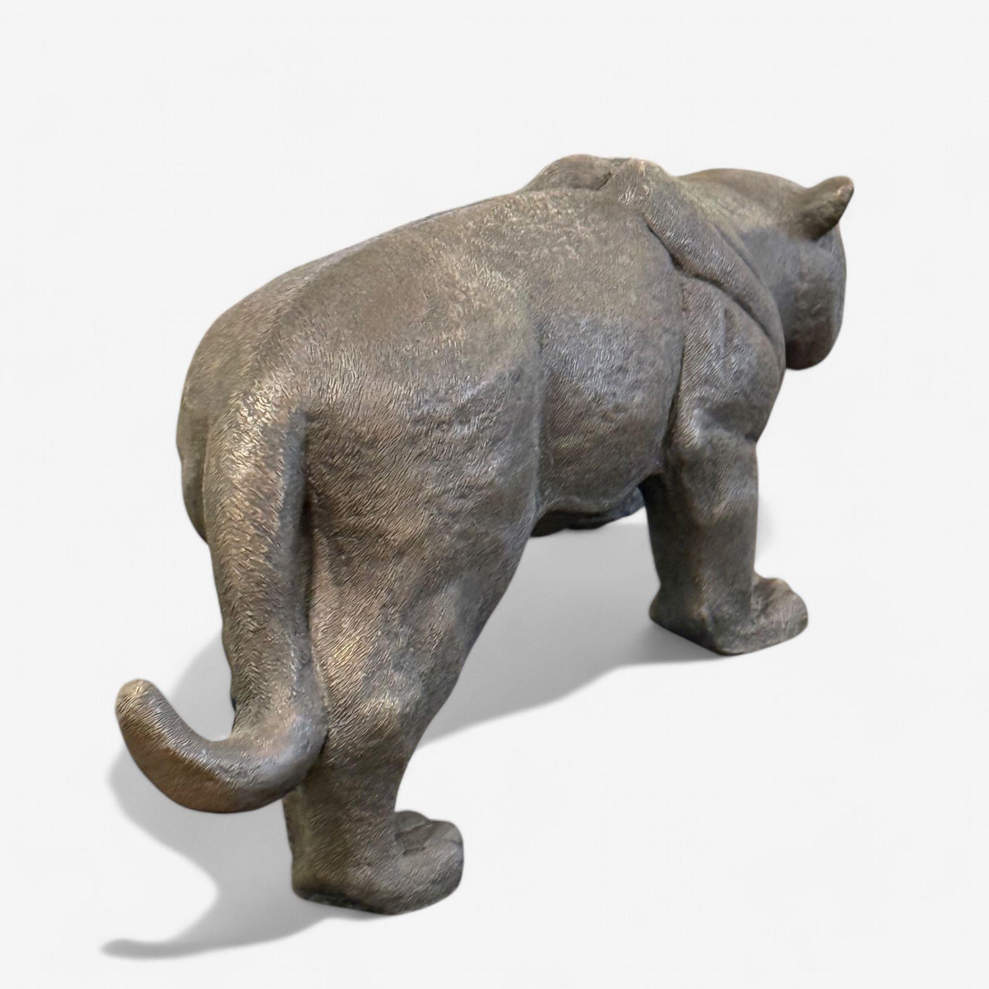 XXI secolo e contemporaneo Scultura moderna di Pantera Nera, bronzo fuso a caldo, America, 21° C. in vendita