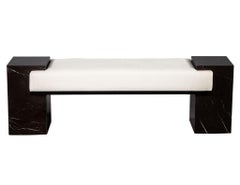 Banc moderne en porcelaine noire