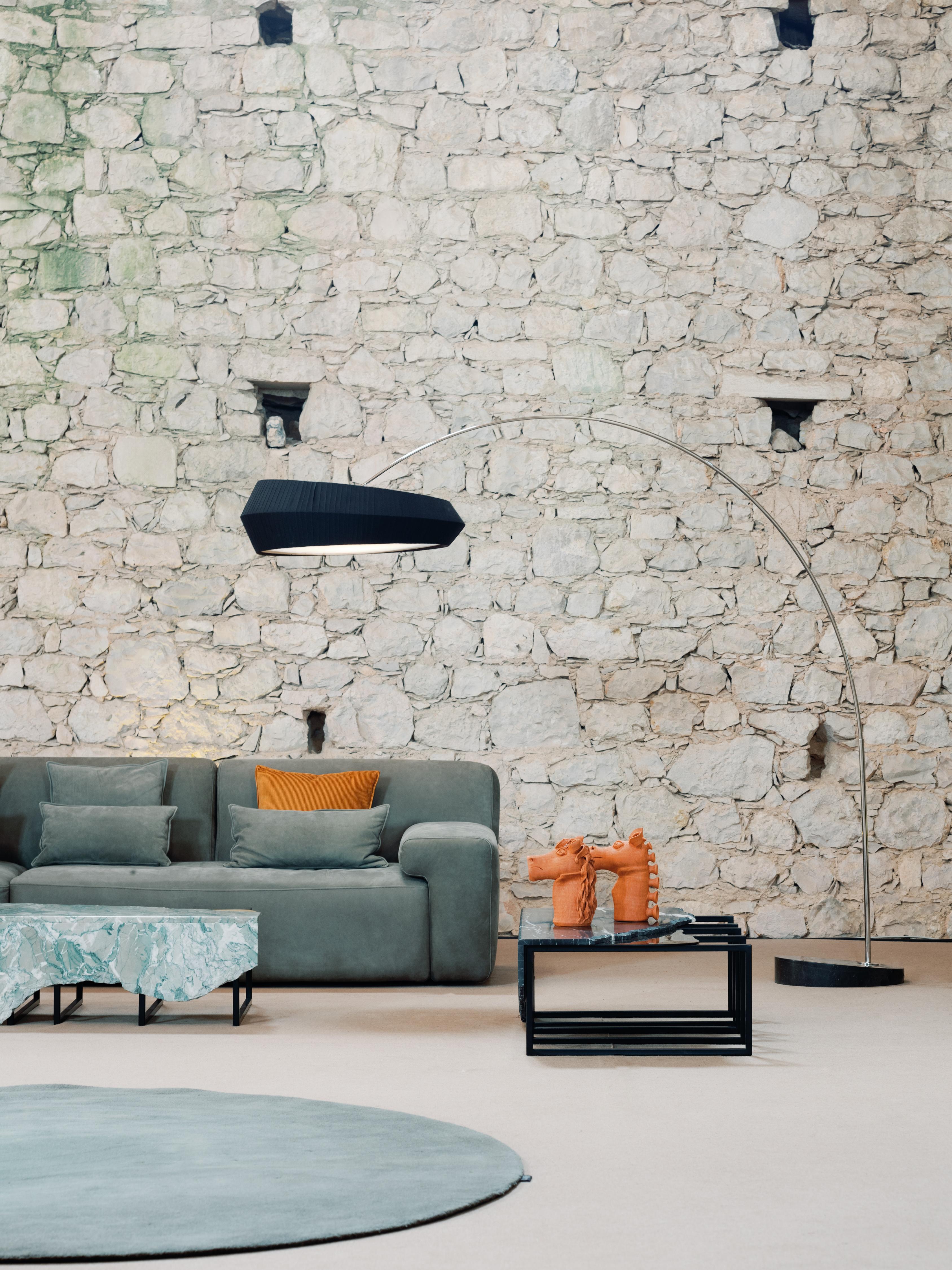 The Moderns Sublime Arc Floor Lamp, Marble, Handmade in Portugal by Greenapple en vente 2