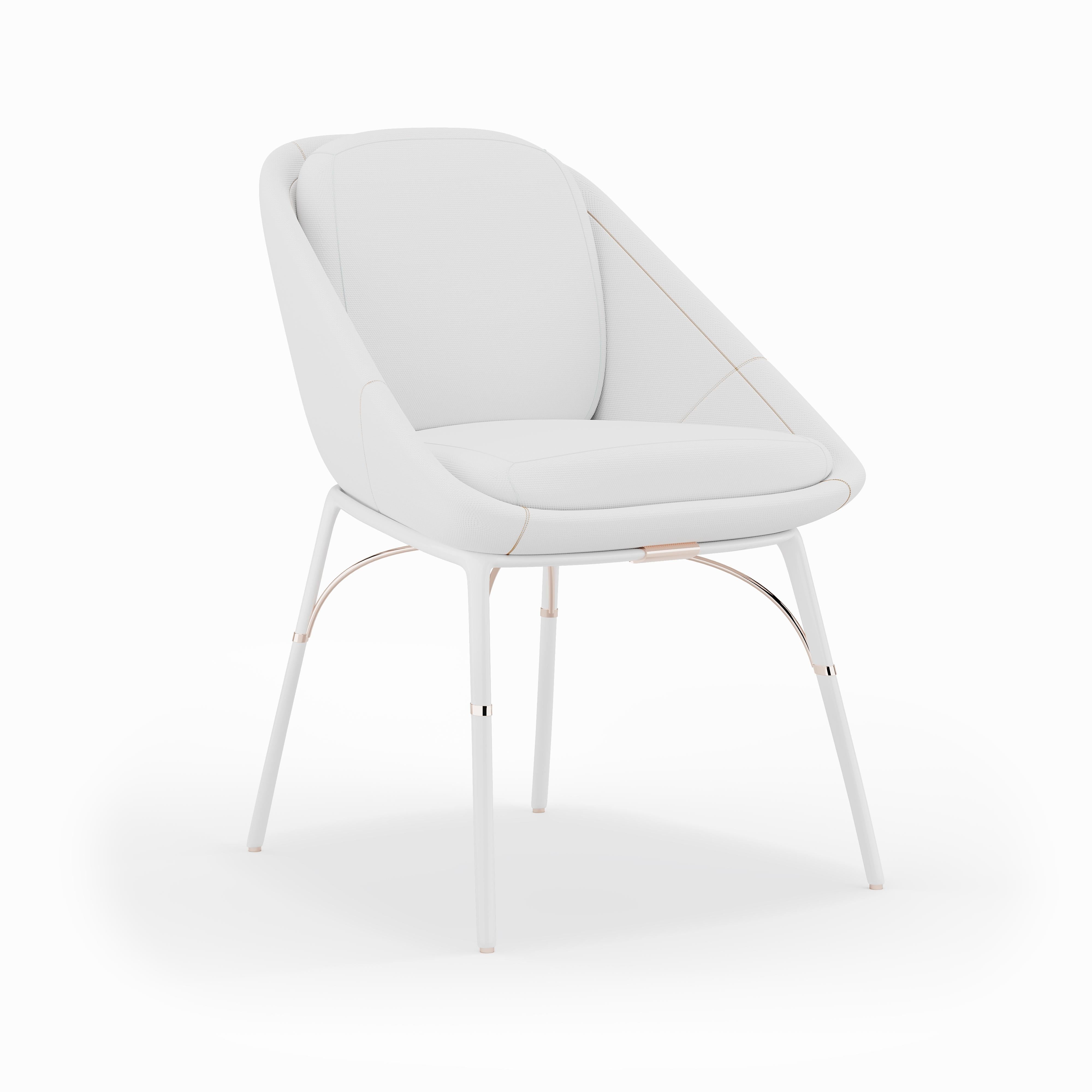 Portugais Chaise de salle à manger d'extérieur imperméable en acier inoxydable avec cuir traité noir en vente