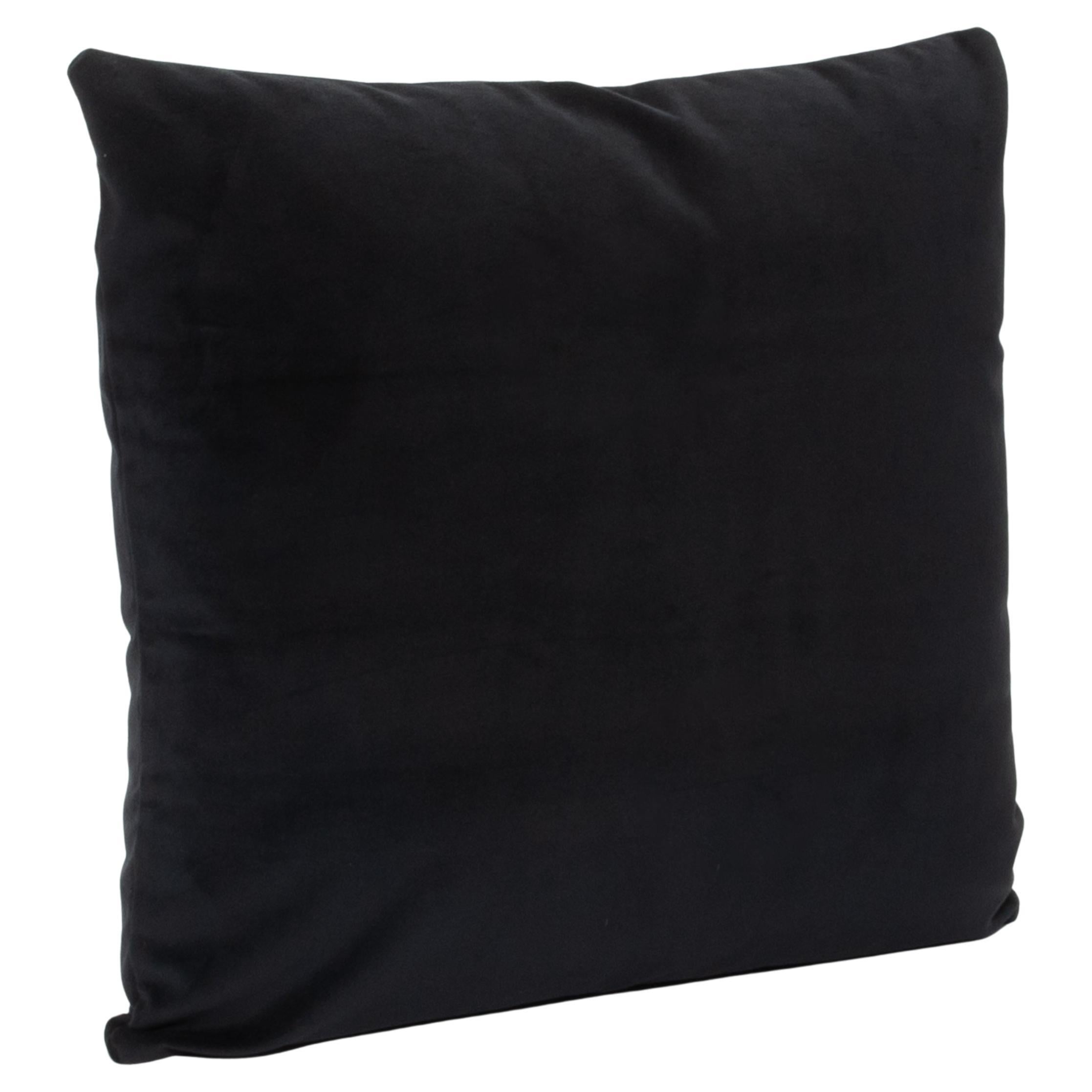 Modern Black Velvet Decorative Pillow by MOGUL