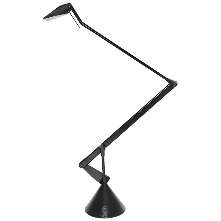 Modern Black Vintage Table Lamp Zelig, Black Vintage Table Lamp