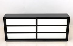 Modern Black & White Lacquered Dresser