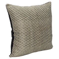 Modern Black & White Zig Zag Decorative Pillow by MOGUL