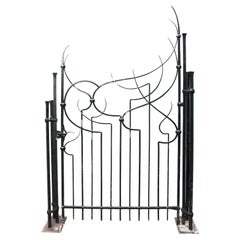 Used Modern Blacksmith Made Gate with Posts