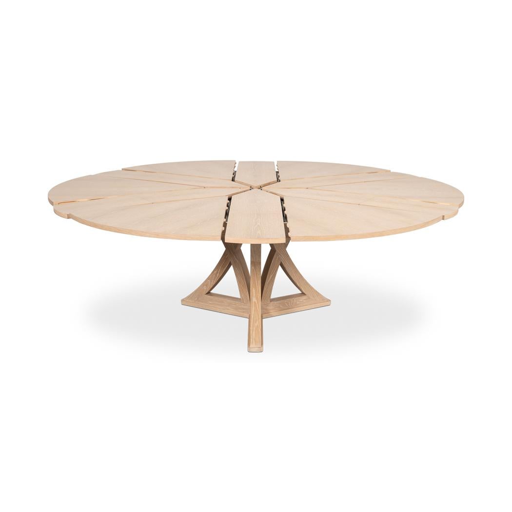 Vietnamese Modern Bleached Oak Dining Table - 70