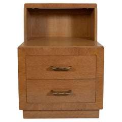 Modern Blonde Storage Two Drawer Nightstand