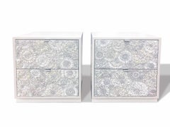 Modern Blossom Platform Nightstand by Ercole Home