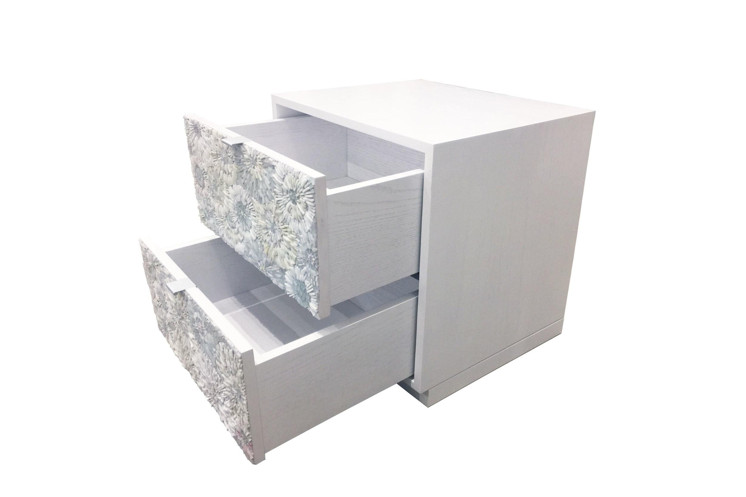 American Modern Blossom Platform Nightstand by Ercole Home For Sale