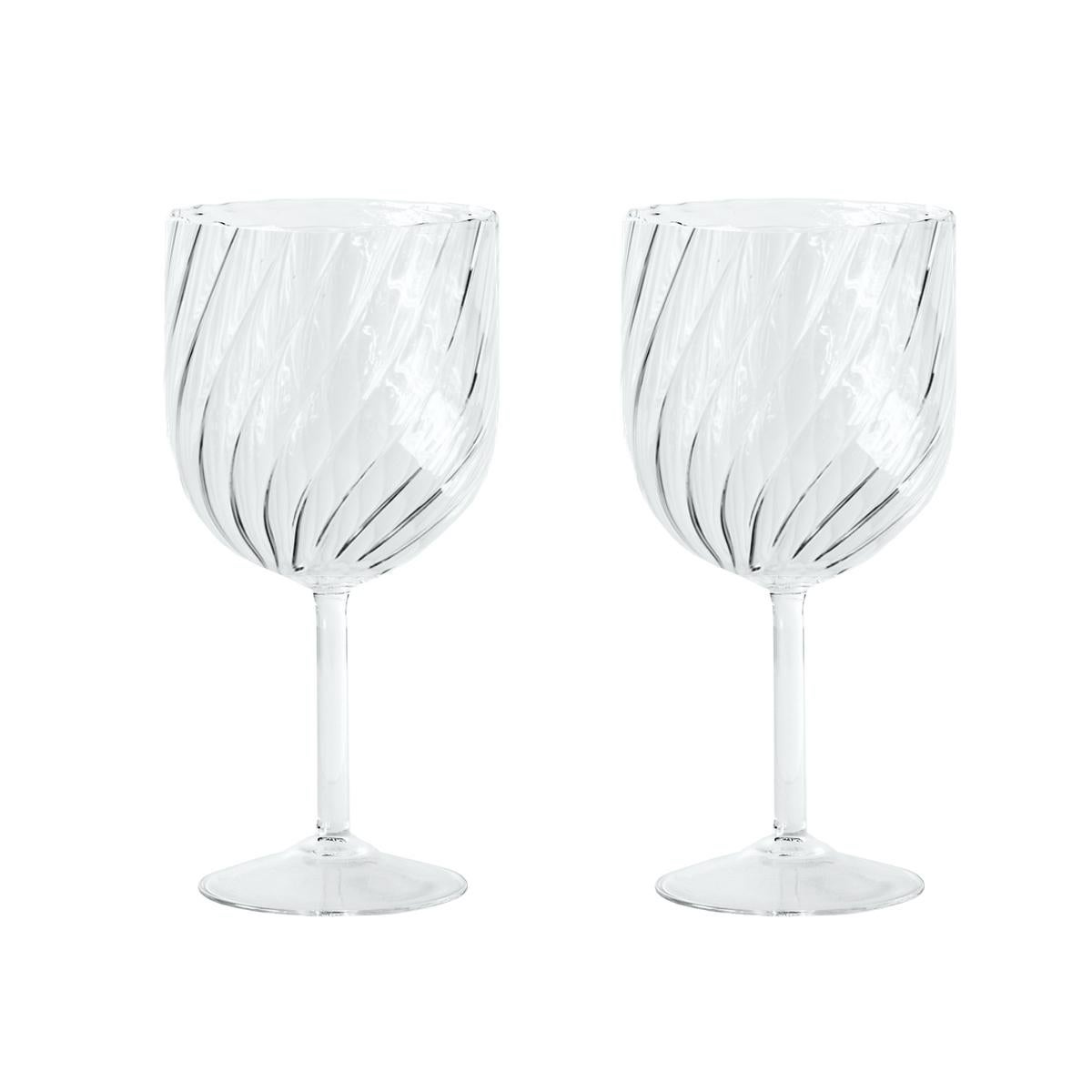 Moderne Verre soufflé du 21e siècle « Flacon dépoli avec 2 verres ». en vente