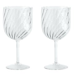 Vetro soffiato del 21° secolo "Dafne Glass" x2