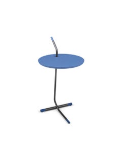 Mesa auxiliar azul moderna