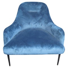 Modern Blue Lounge Chair