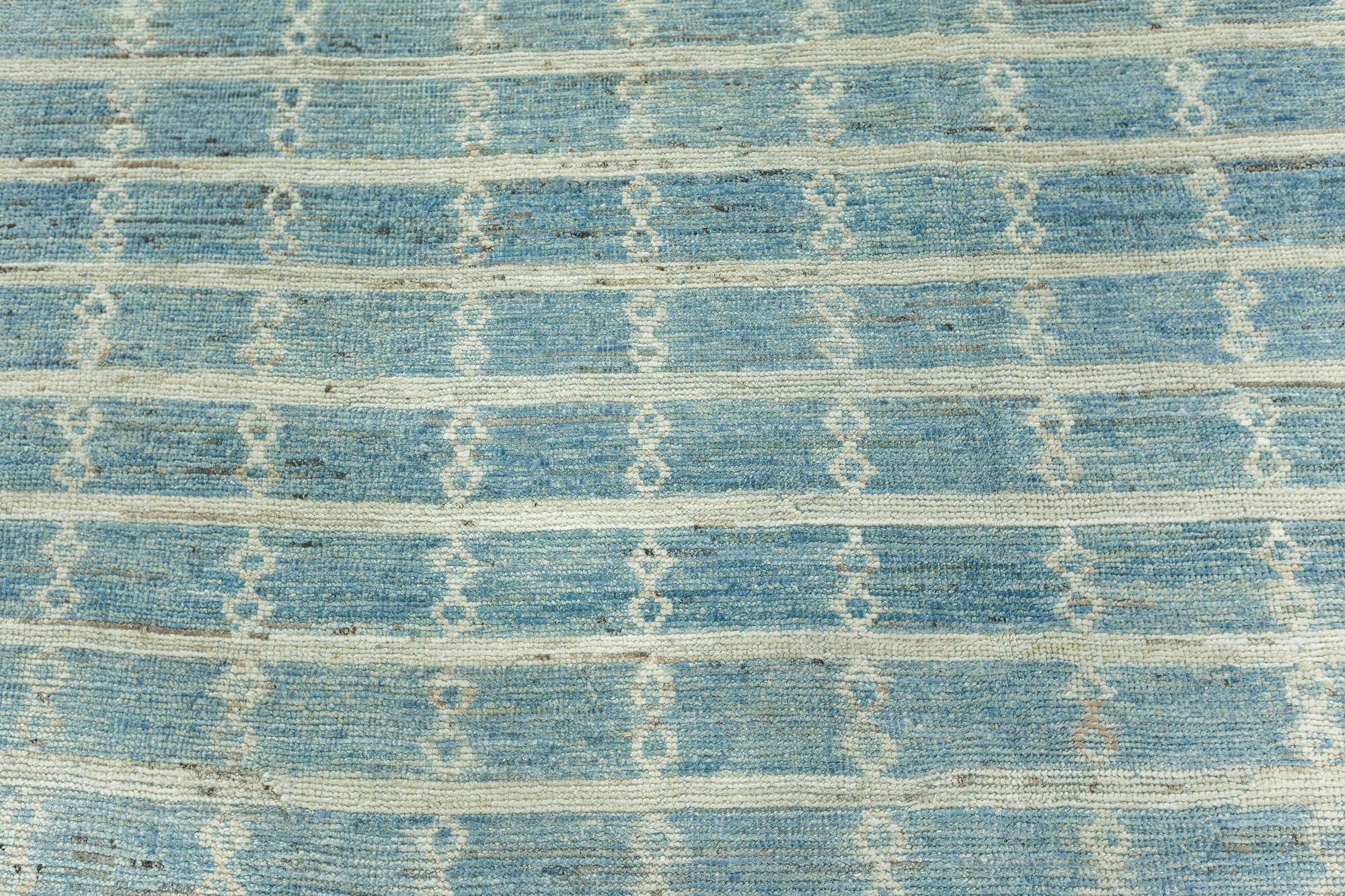 Modern Blue Pergolas Rug by Doris Leslie Blau In New Condition For Sale In New York, NY