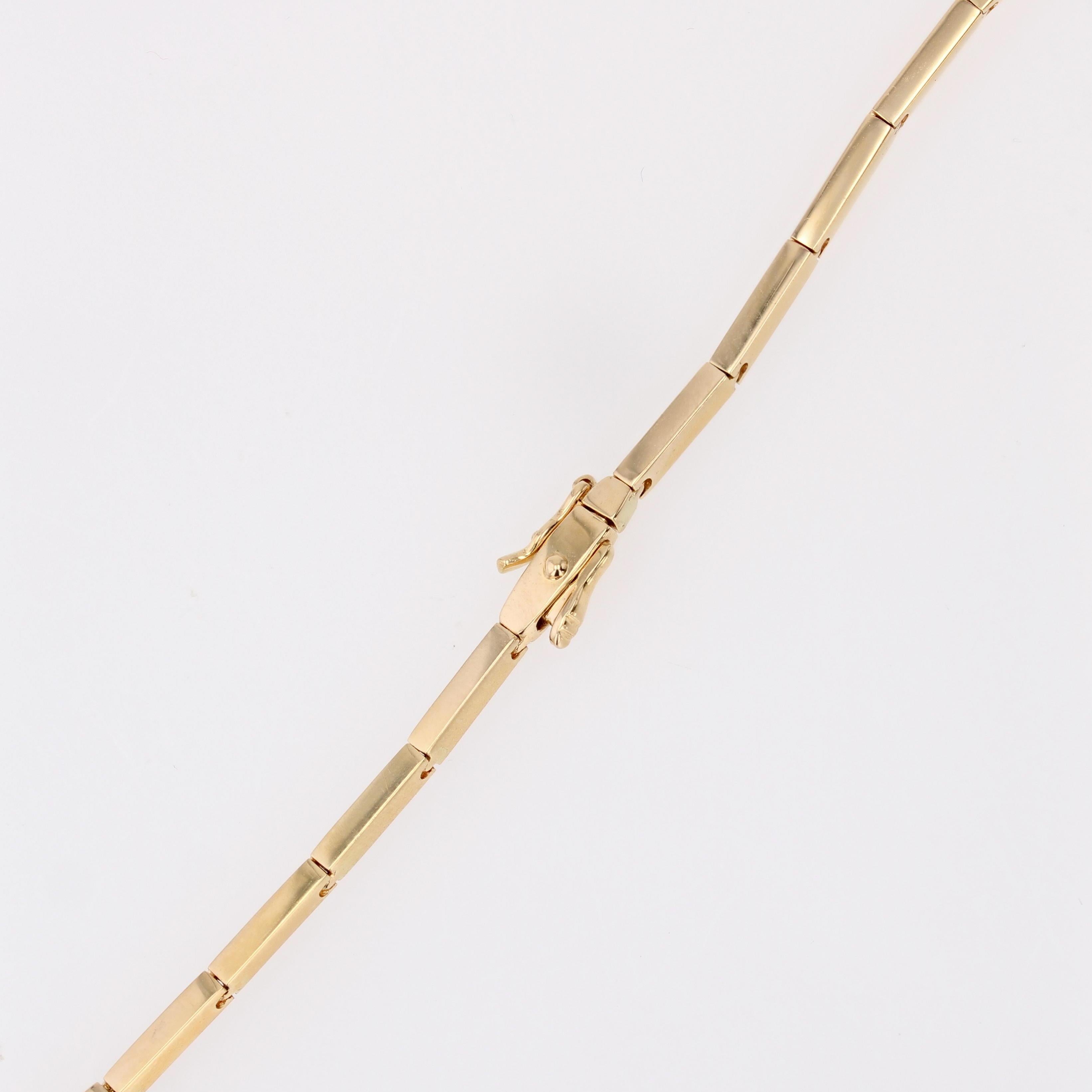 Modern Blue Rose and Yellow Sapphires 18 Karat Yellow Gold Drapery Necklace For Sale 7