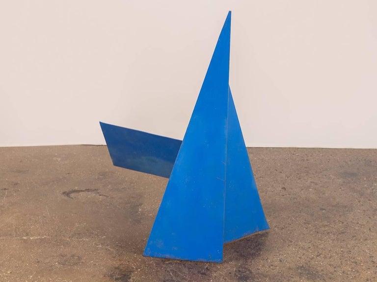 Modern Blue Steel Outdoor Sculpture For Sale At 1stdibs