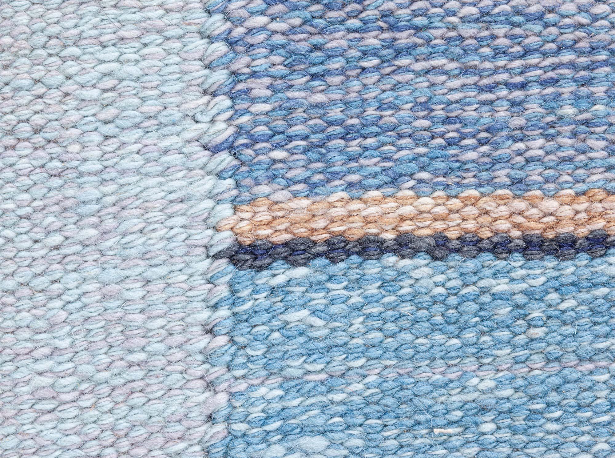 Runner moderno in frammenti svedesi blu di Doris Leslie Blau In condizioni Nuovo in vendita a New York, NY
