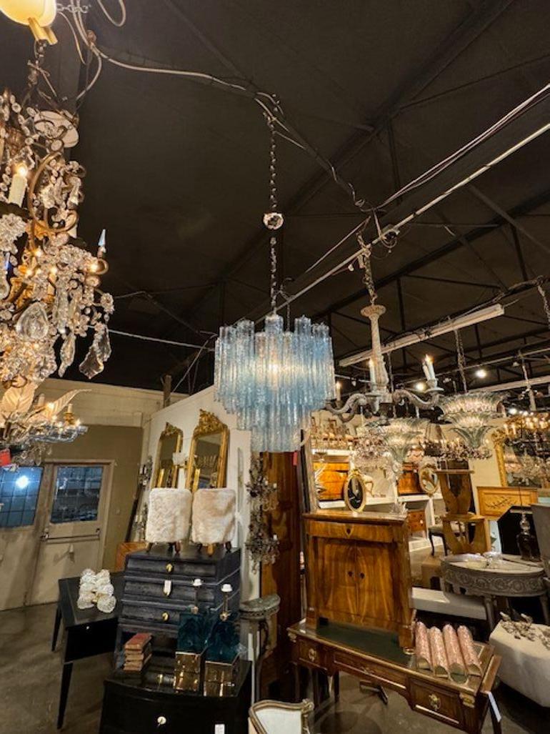Italiano Lampadario moderno blu in stile 
