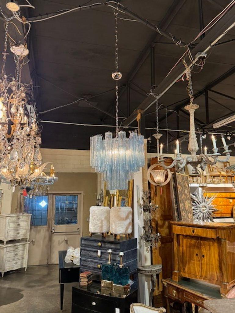 Metallo Lampadario moderno blu in stile 