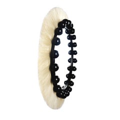 Modern Bohemian Ibiza Round Wall Mirror in Natural Fiber, Sage Green & Black