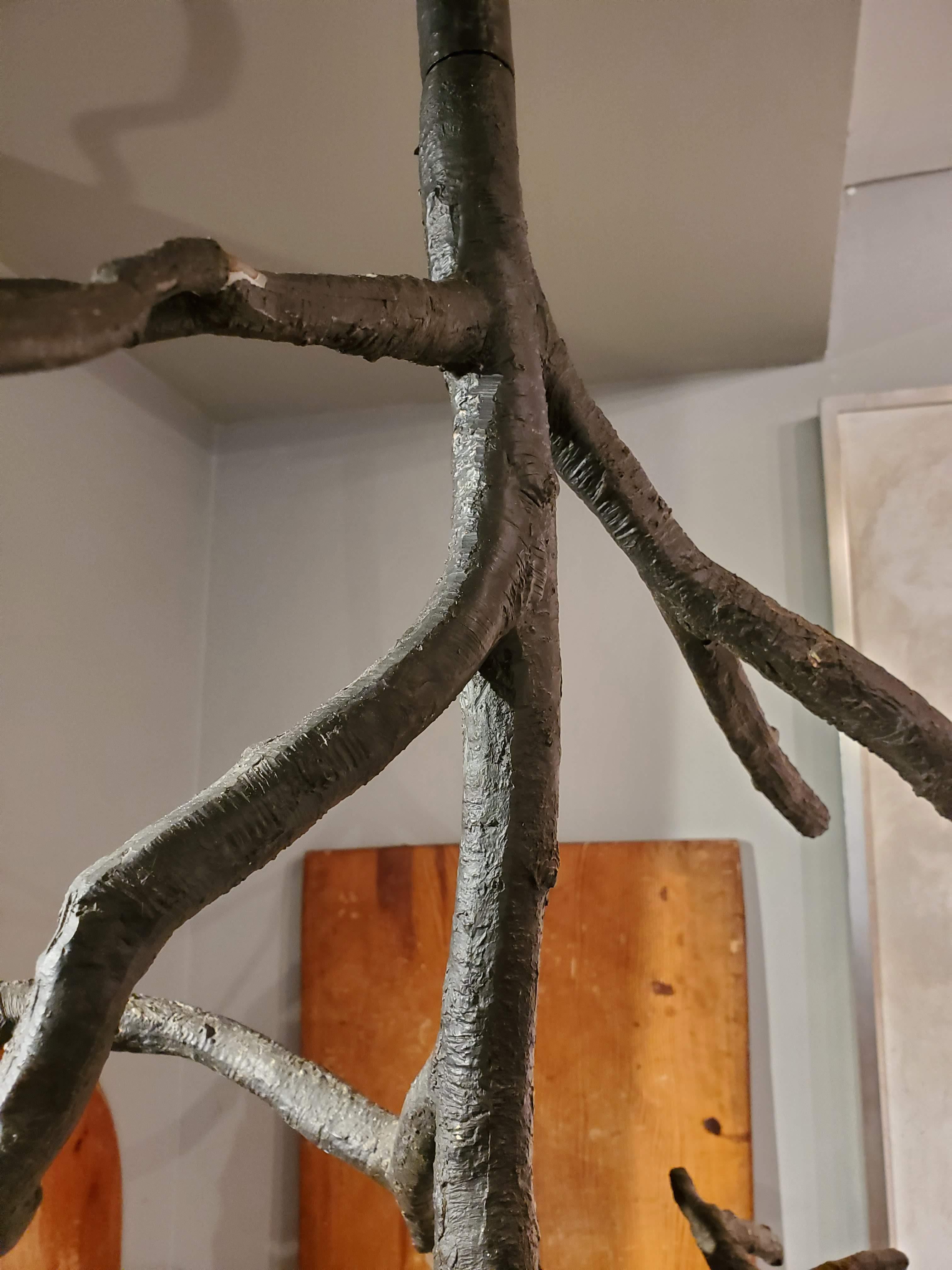 Organic Modern Style Freeform Metal Branch Chandelier 2