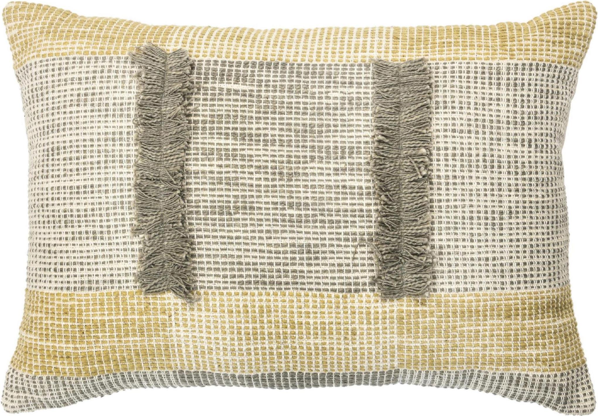 Eleva il look della tua casa con un cuscino moderno in lana e cotone, realizzato a mano con materiali opulenti, di dimensioni 16