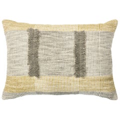 Cuscino moderno Boho Chic in lana e cotone dai toni tenui