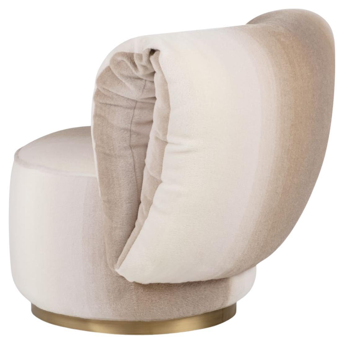 Fauteuil moderne Bolota, chaise d'appoint, alpaga, fabriqué à la main par Greenapple Neuf - En vente à Lisboa, PT