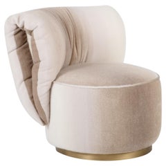 Poltrona moderna Bolota, sedia da salotto, Alpaca, fatta a mano da Greenapple