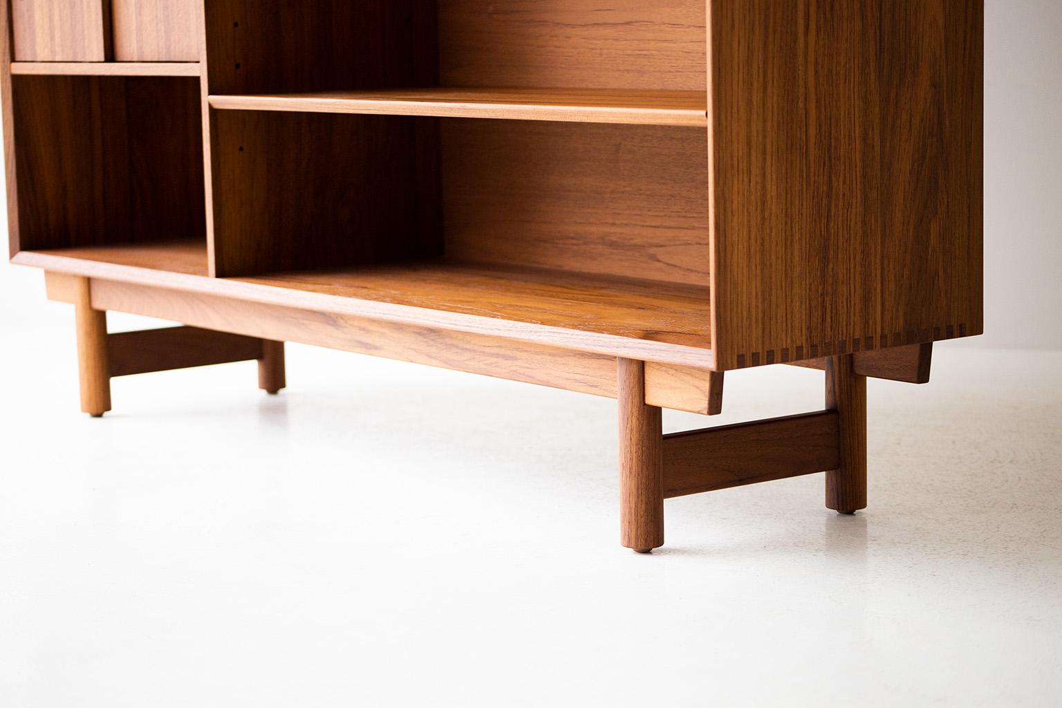 American Modern Bookcase in Teak by Lawrence Peabody For Sale