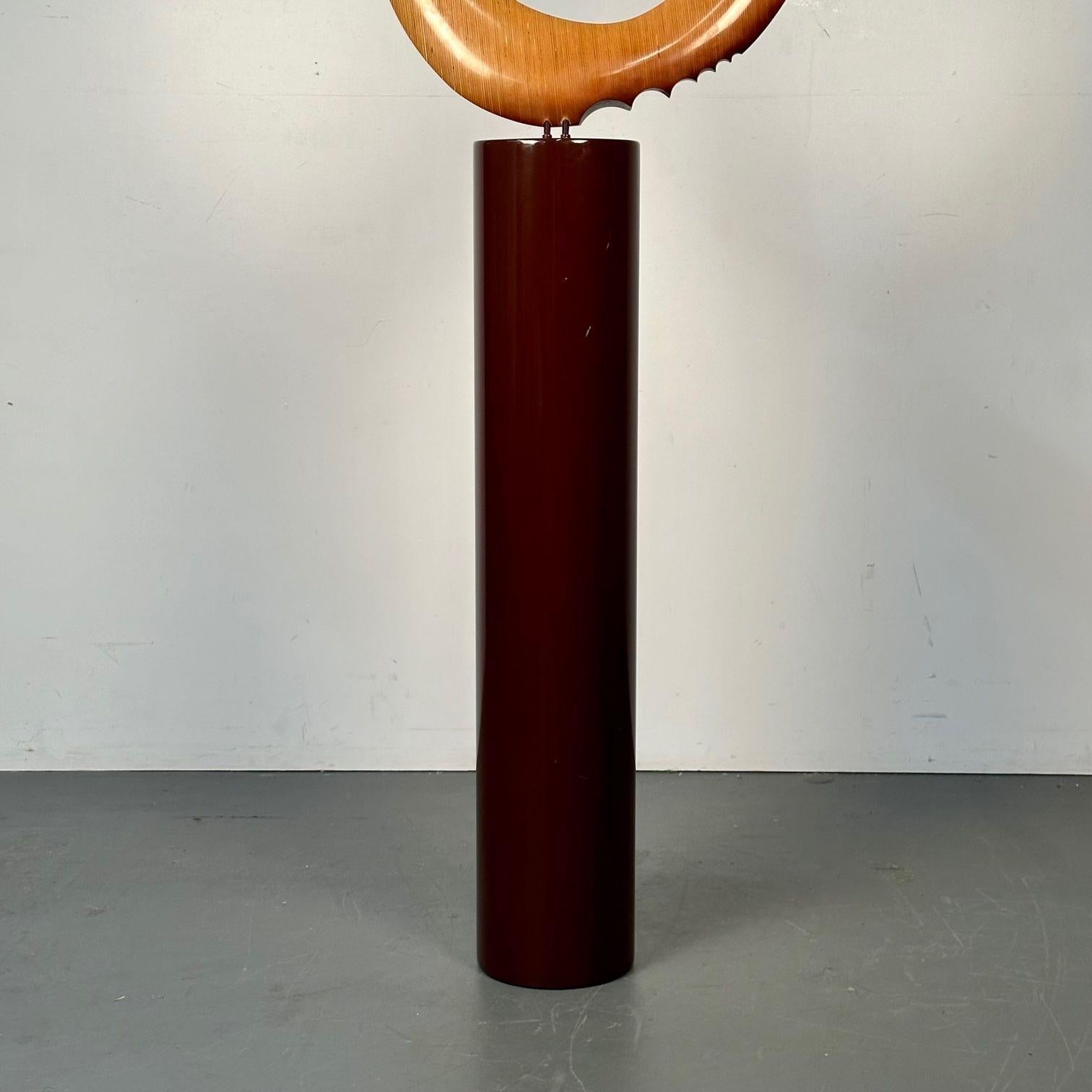  David Hymes, Contemporary, Boomerang Sculpture, Plywood, Steel Pedestal, 2010s For Sale 11