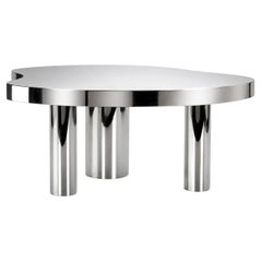 Modern Bordeira Coffee Table, Stainless Steel, Handmade Portugal by Greenapple