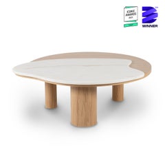 Tables basses Bordeira, marbre Calacatta, fabriquées à la main au Portugal par Greenapple