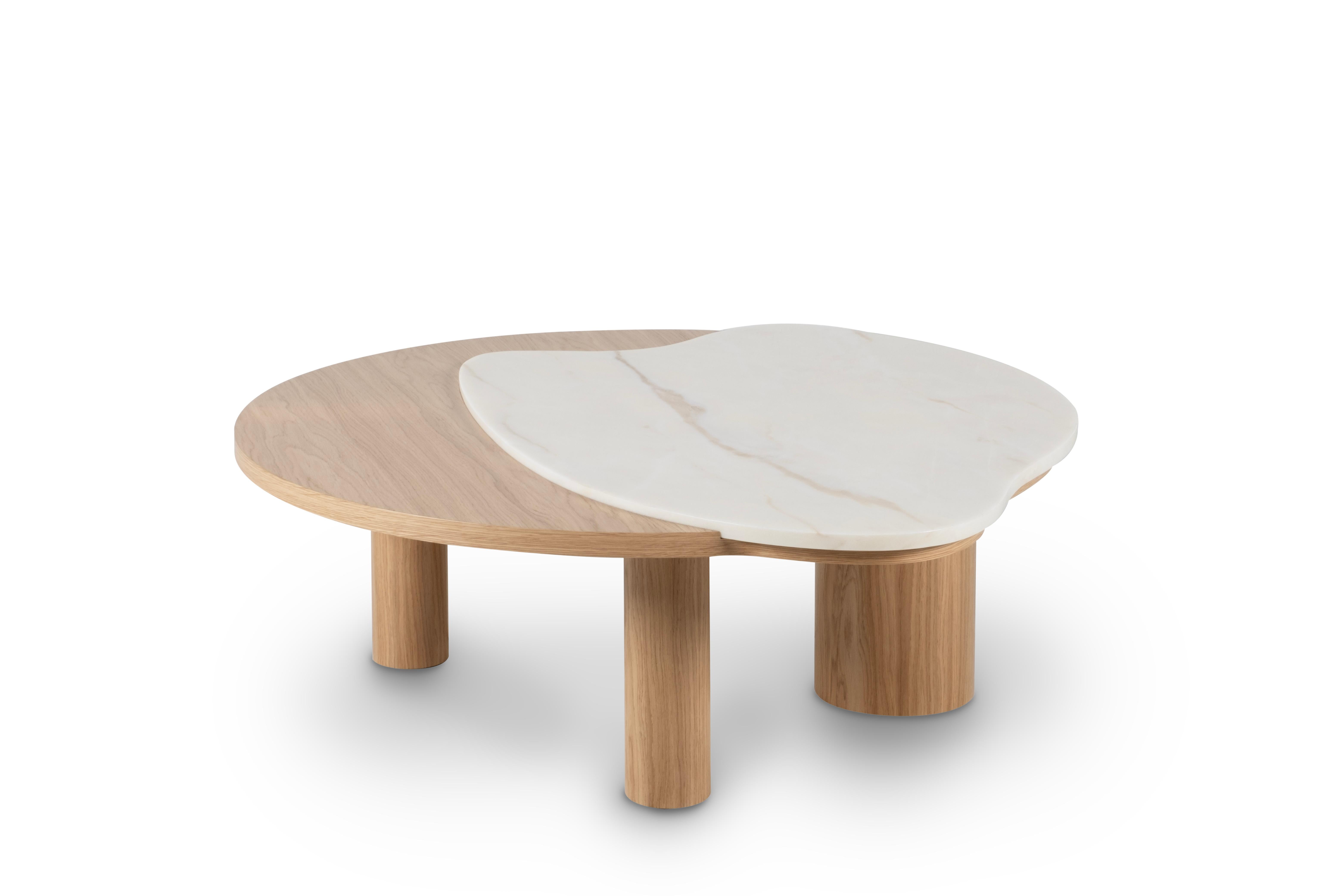 Modern Bordeira Coffee Tables Calacatta Marble Handmade Portugal Greenapple In New Condition For Sale In Lisboa, PT