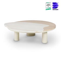 Modern Bordeira Coffee Tables, Onyx Travertine, Handmade Portugal by Greenapple