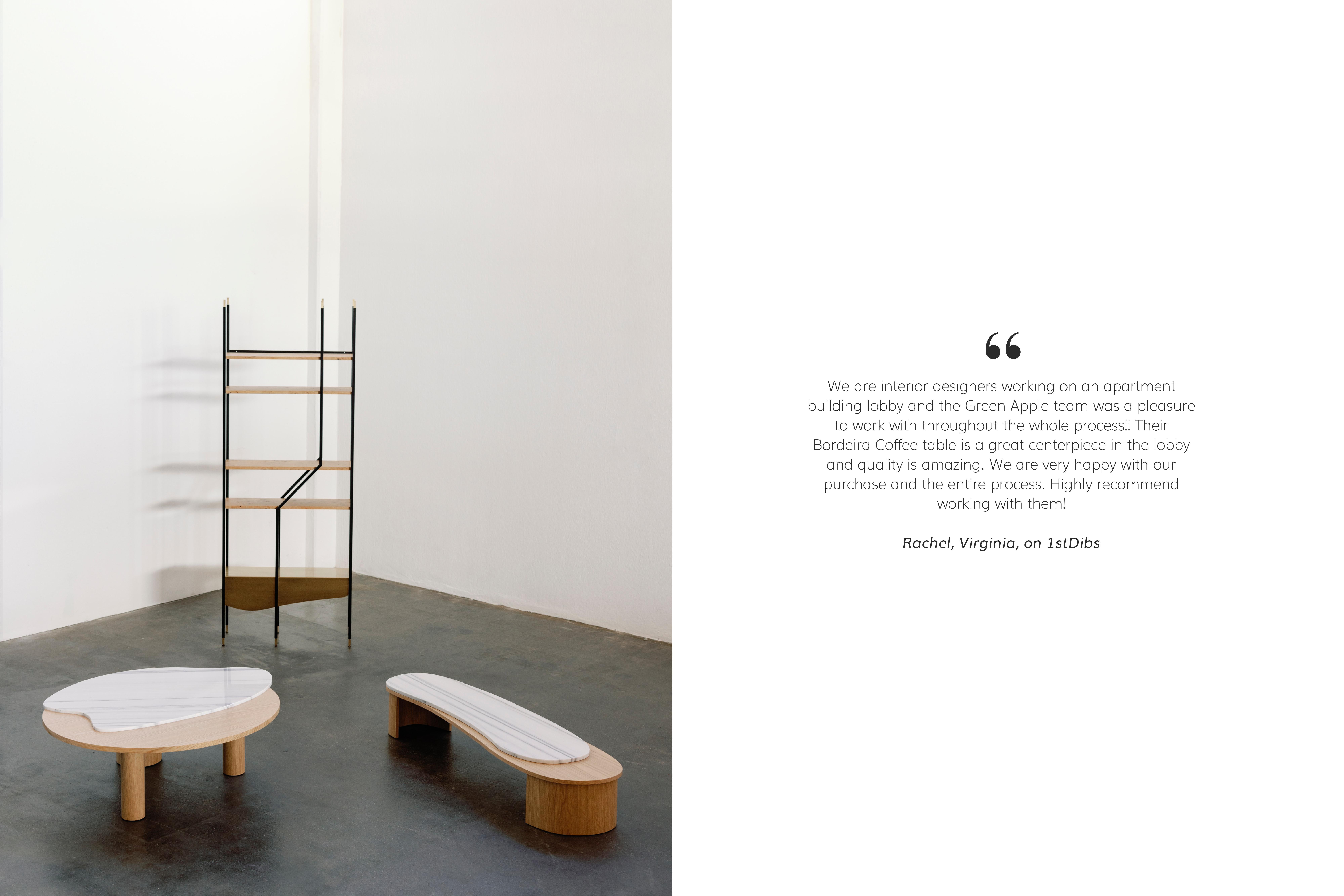 The Moderns Bordeira Coffee Tables, Travertine Marble, Handmade Portugal Greenapple en vente 2